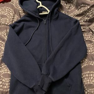 TNA cozy fleece boyfriend zip up